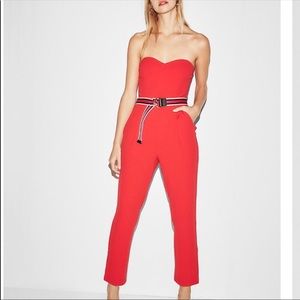 EXPRESS Red Jumpsuit size 8